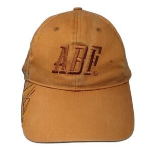 ABF Strapback Baseball Cap Brown One Size Adjustable Embroidered K-Products